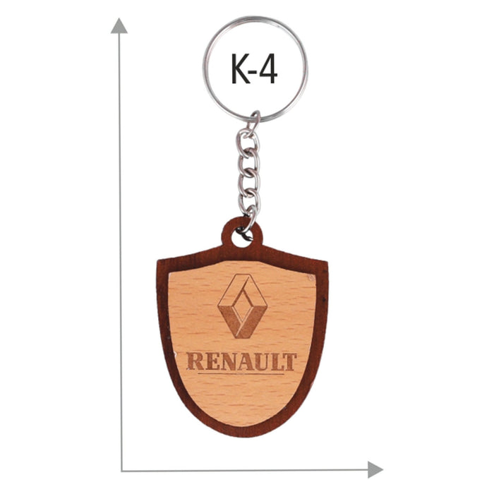 Wooden Key Chain - K-4 - Mudramart Corporate Giftings