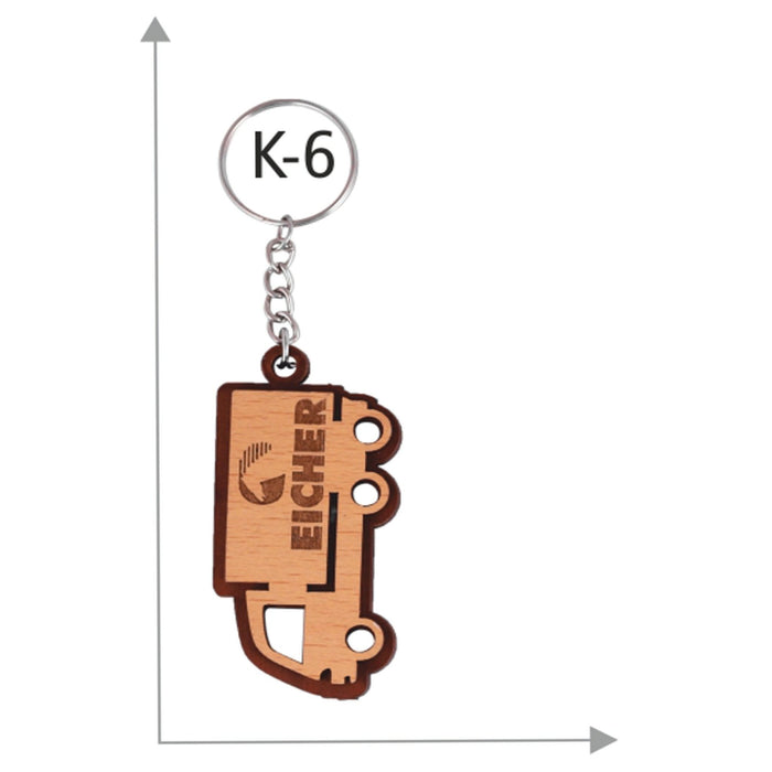 Wooden Key Chain - K-6 - Mudramart Corporate Giftings