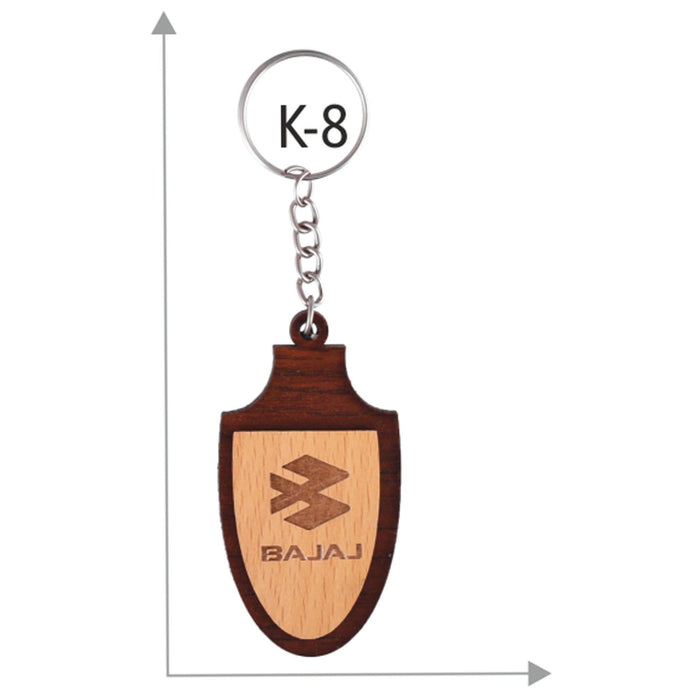 Wooden Key Chain - K-8 - Mudramart Corporate Giftings