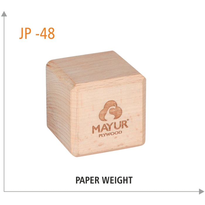 Wooden Paper Weight - JP 48 - Mudramart Corporate Giftings