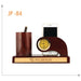 Wooden Pen Stand And Mobile Holder with Clock - JP 84 - Mudramart Corporate Giftings