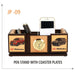 Wooden Pen Stand with Coaster Plates - JP 09 - Mudramart Corporate Giftings
