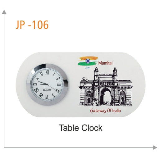 Wooden Table Clock -JP 106 - Mudramart Corporate Giftings