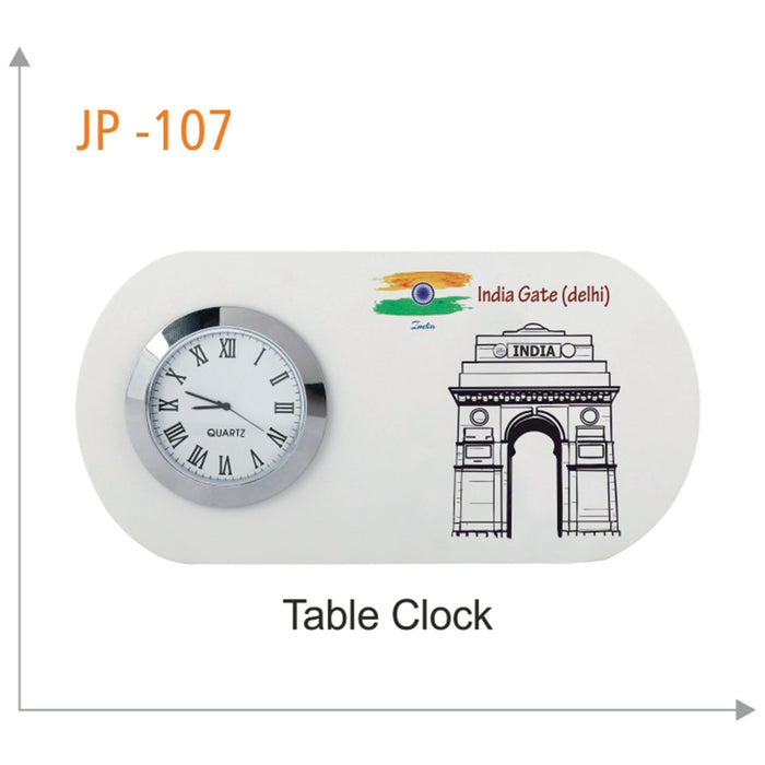 Wooden Table Clock -JP 107 - Mudramart Corporate Giftings